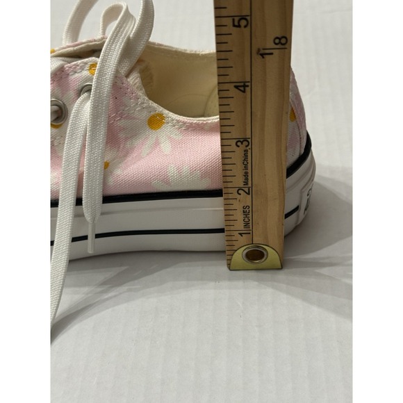 VTG Y2K Converse All Stars Chuck Taylor Platform Low Rise Camp Daisies Pink SZ 5 - Picture 14 of 14